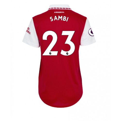 Fotbalové Dres Arsenal Albert Sambi Lokonga #23 Dámské Domácí 2022-23 Krátký Rukáv